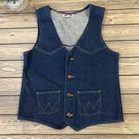 vintage wrangler vest
